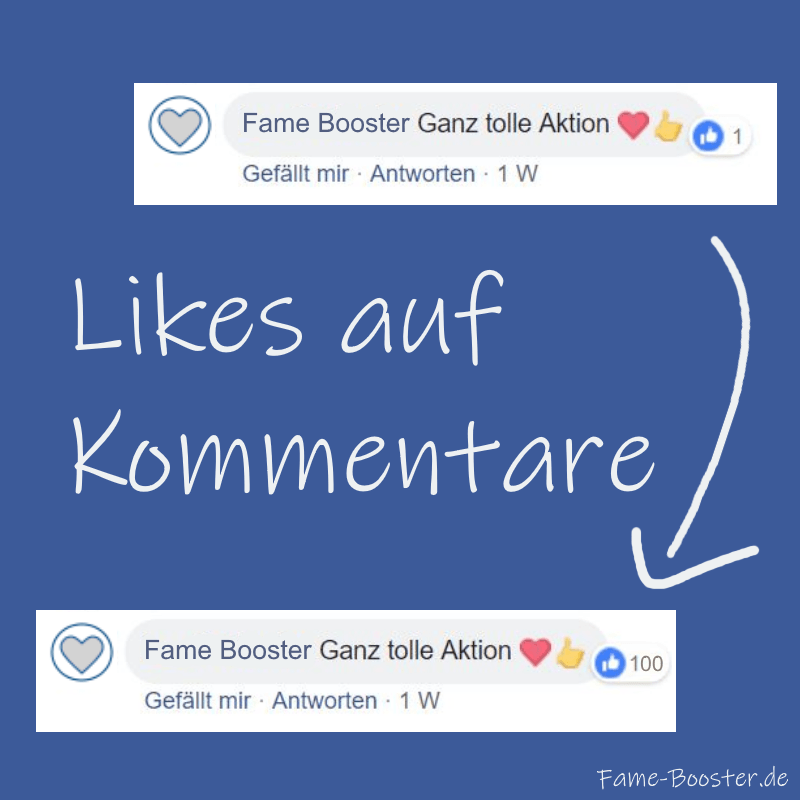 ⋆ Facebook KommentarLikes kaufen ab 2,99 € Famebooster.de